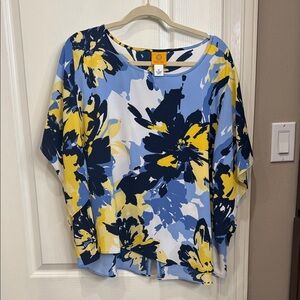 Ruby Rd. Multicolor Floral Blouse